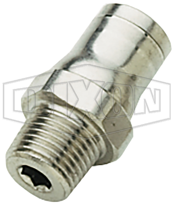 Nickel-Plated Brass Legris Push-In Male Connector